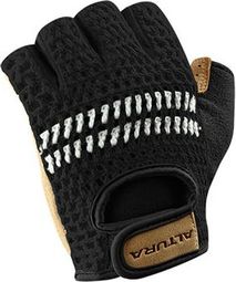 Altura Crochet Short Gloves Black / Brown