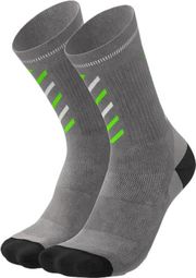 Incylence Merino Rise Grey/Green socks