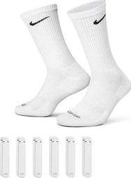 Refurbished Product - Nike Everyday Plus Cushioned White Socks (x6)