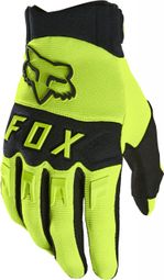 Guantes largos Fox Dirtpaw Negro / Amarillo Fluorescente