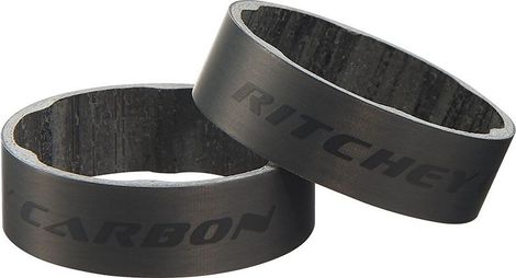 Ritchey 1-1/8'' Carbon Spacers (x2) Black