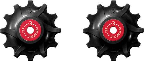 BBB RollerBoys Jockey Wheels Ceramic Bearing Sram Narrow-Wide 12T Black