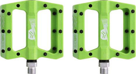 Pair of Flat Pedals SB3 Shelter Green