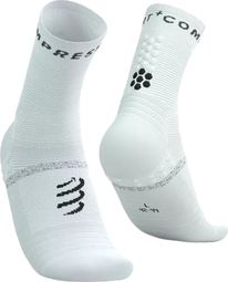 Chaussettes Compressport Pro Marathon Socks V2.0 Blanc 