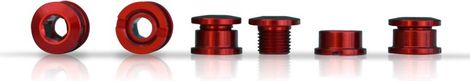 ICE Set of 5 Chainring bolt R-BOLT 8.5 mm Red
