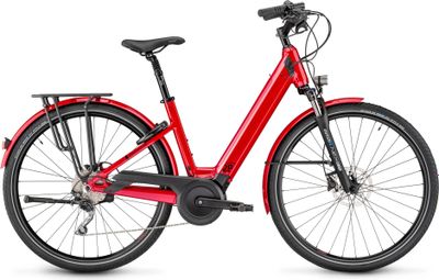 MoustacheSamedi 28 .5 Open Shimano Deore 10V 500 Wh 700mm Rojo 2023 Bicicleta eléctrica de ciudad