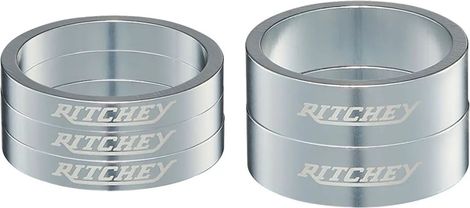 Ritchey Classic Headset Spacers 29mm | 2x10mm+3x5mm | Silver
