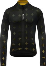 Gore Wear C5 Thermo Long Sleeve Jersey Black/Yellow