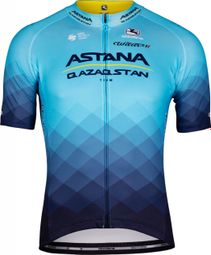 Wilier Triestina Astana Replica Short Sleeve Jersey Blue