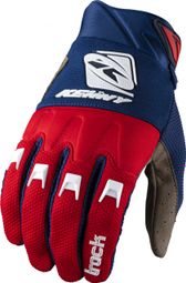 Paar lange Kenny Track Gloves Blue Nany / Red