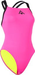 Aquasphere Essential Open Back Swimsuit Bright Pink / Black