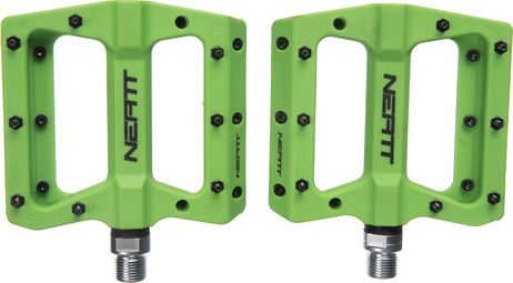 Paar Neatt Composite 8 Pin Flat Pedals Grün