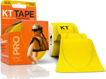 KT TAPE Roll precut tape PRO Yellow 20 tapes