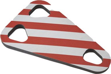 Mottez Polyethylen-Schutzschaum für Fahrradträger Rot-Weiß