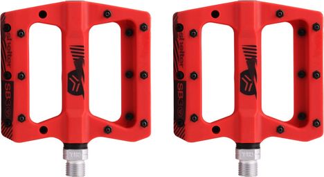 Pair of Flat Pedals SB3 Shelter Red