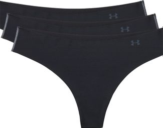 Tangas Under Armour Pure Stretch Mujer (Juego de 3) Negro