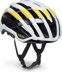 Straßenhelm Kask Valegro Limited Edition Tour de France Weiß/Gelb