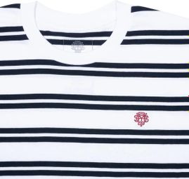 T-Shirt Manches Courtes Odyssey Stitched Monogram Rayé Blanc/Bleu