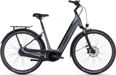 Cube Supreme RT Hybrid Pro 500 Bicicleta eléctrica urbana de fácil acceso Shimano Nexus 8S 500 Wh 700 mm Flash Gris 2023