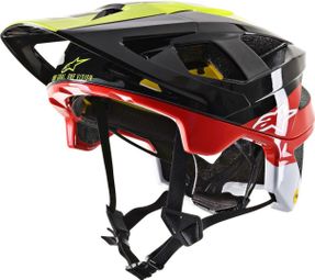 Prodotto ricondizionato - Alpinestars Vector Tech Pilot Mips Helmet Nero / Giallo / Rosso