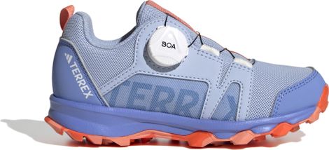 Kinder Trailrunningschuhe adidas Terrex Agravic Boa Blau Rot