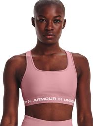 Under Armour Crossback Mid Women's Pink Bra
