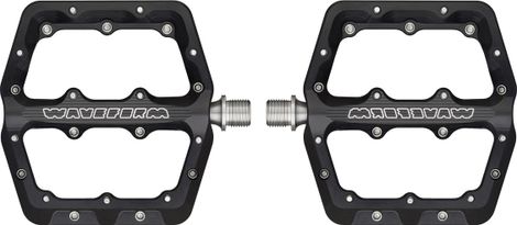 Pair of Wolf Tooth Waveform Large Flat Pedals Black