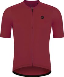 Maillot Manches Courtes Velo Rogelli Distance - Homme - Bourgogne