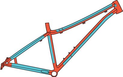 RideWrap Covered Protection Steel MTB Frame Kit Gloss Clear