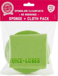 Juice Lubes SpongeJob CleanParts Sponge + Cloth