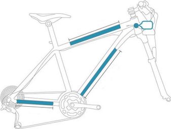 CLEARPROTECT Kit de protectores invisibles para bicicleta Matt Frame Type Pack M