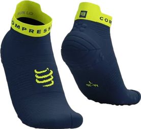 Chaussettes Compressport Pro Racing Socks v4.0 Run Low Bleu Vert
