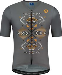 Maillot Manches Courtes Velo Rogelli Totem - Homme - Taupe