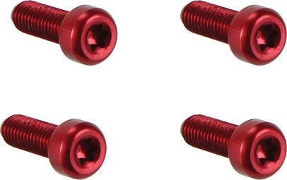 Woodman Bottle Cage Bolts Lite M5x15 mm - Red