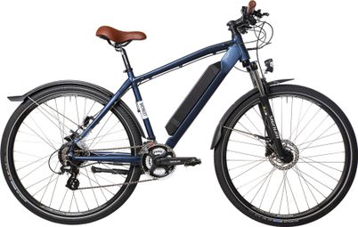 Produit Reconditionné - VTC Électrique Bicyklet Joseph Shimano Altus 7V 417 Wh 700 mm Bleu