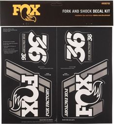 Kit Stickers Fox Racing Shox Heritage Argent