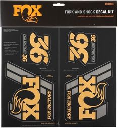 Kit Stickers Fox Racing Shox Heritage Or
