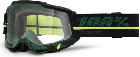 100% Accuri Mask 2 Green Transparent Lenses
