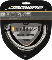 Kit Câble et Gaine pour Dérailleur Jagwire 1x Elite Link Shift Kit Argent