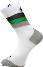 Rafalsocks Stripes Socks White / Black / Green