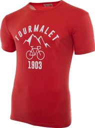T-Shirt Manches Courtes LeBram x Sport d'Epoque Tourmalet Rouge Lave