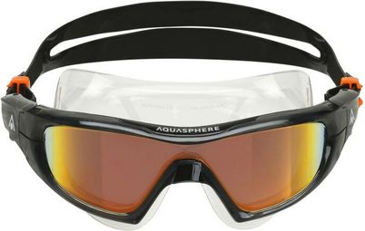 Aquasphere Vista Pro Goggles Black Orange Titanium Mirror
