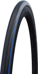 Neumático de carretera blando Schwalbe Lugano II 700mm Tubetype K-Guard Negro Azul