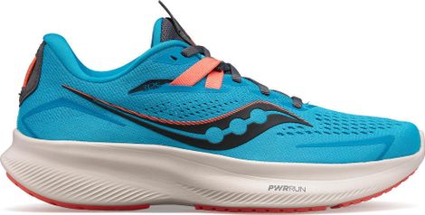 Zapatillas de running Saucony Ride 15 para mujer en color azul coral