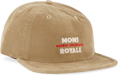 Gorra de terciopelo beige Mons Royale Roam