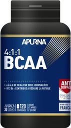 Complément alimentaire Apurna BCAA 4:1:1 Pot 120 comprimés