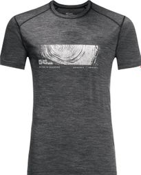 Jack Wolfskin Kammweg Graphic T-Shirt Grey Men's