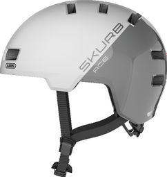 Abus Skurb Ace Bolt Helmet Silver / White