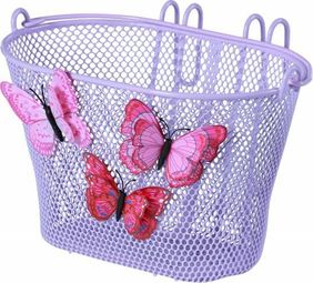Basil Jasmin Butterfly Junior Fahrradkorb vorne oder hinten lila