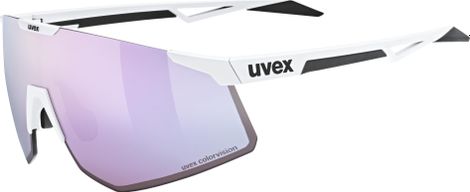 Uvex Pace Perform S CV Brille Weiß/Spiegelgläser Rosa